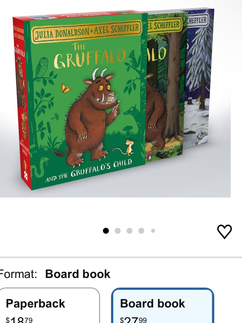 Sealed The Gruffalo and the Gruffalo's Child Board Book Gift Slipcase